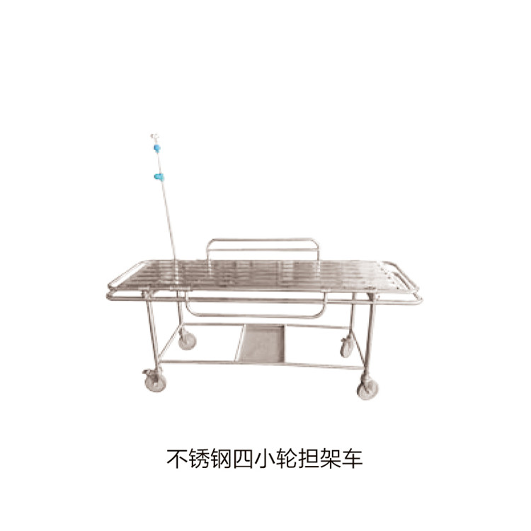 不銹鋼四小輪擔架車